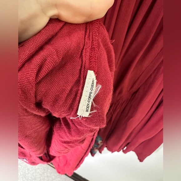 Free People Te Amo‎ Embroidered Dress bell sleeve sz Small - Picture 3 of 11